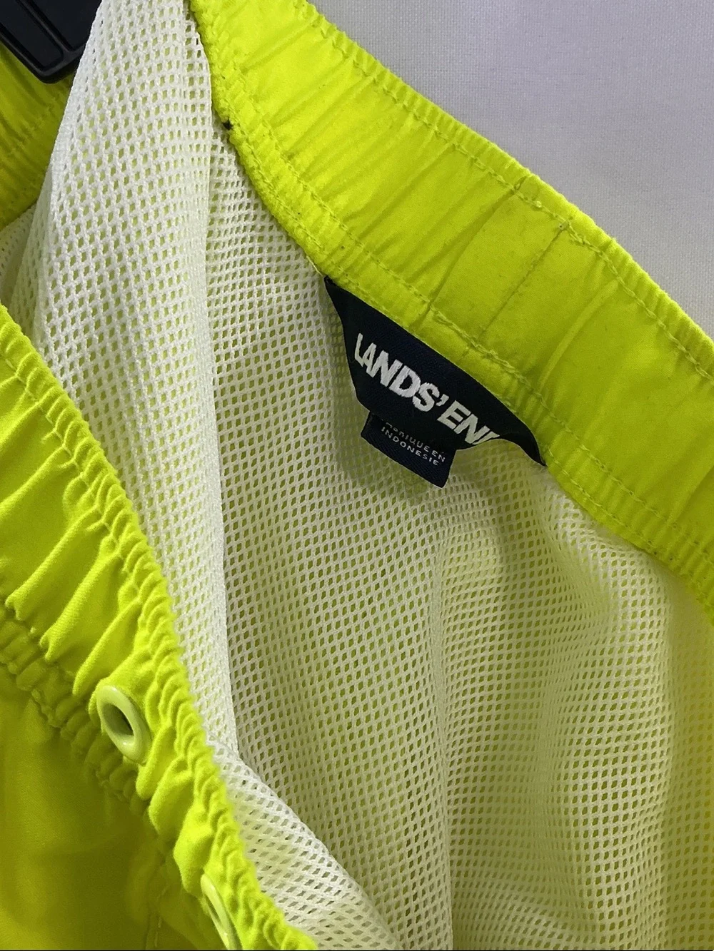 Lands' End Kids Neon Yellow Swim Trunks